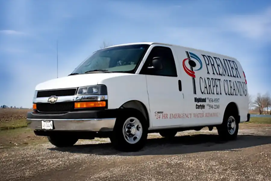 Premier Carpet Cleaning - company vehicle - Highland, Illinois